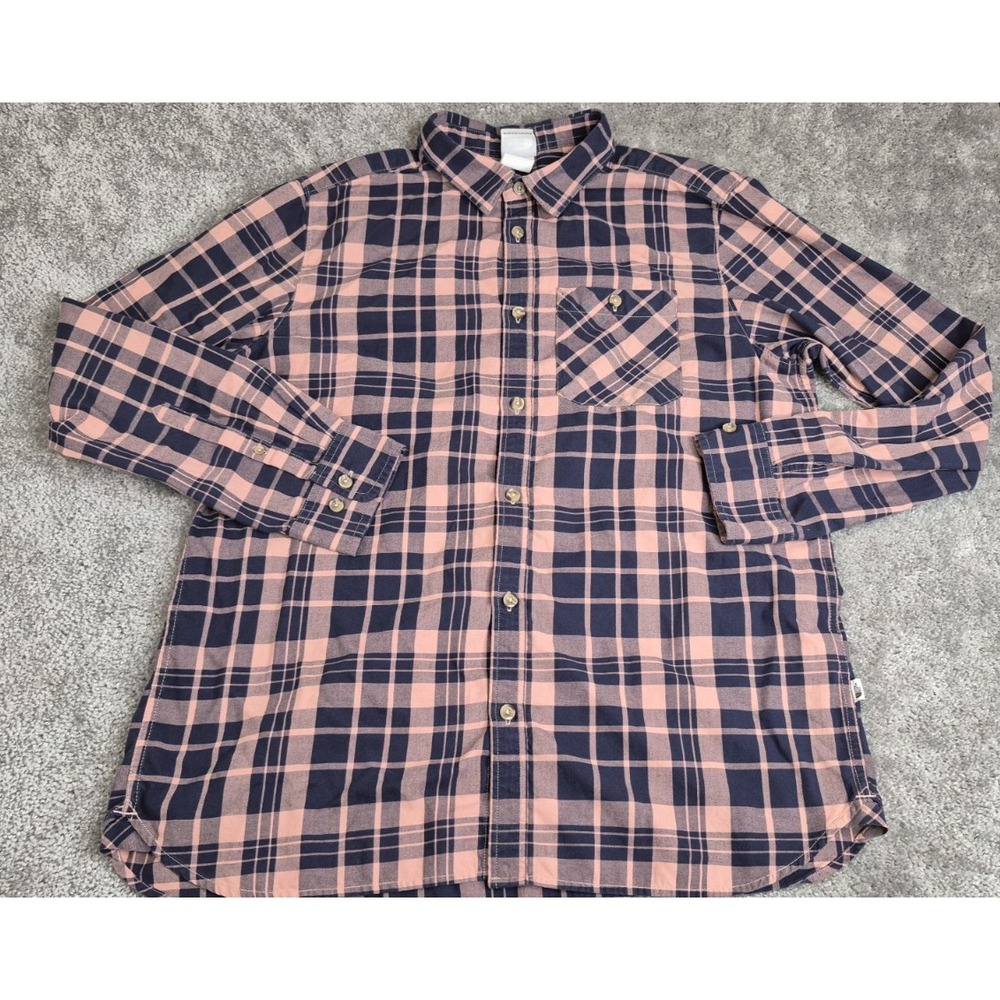 THE NORTH FACE Men's Hayden Pass 2.0 Pink Blue Plaid Button Down Shirt‎ Sz XL